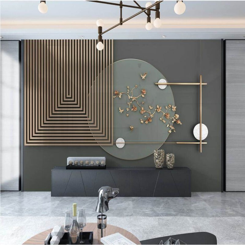 3D Wallpaper Eclectic Shapes